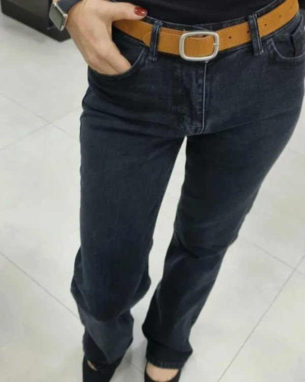 Jeans, Süet Kemer Detay