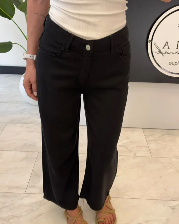 Tencel Jean Bilek Boy Siyah