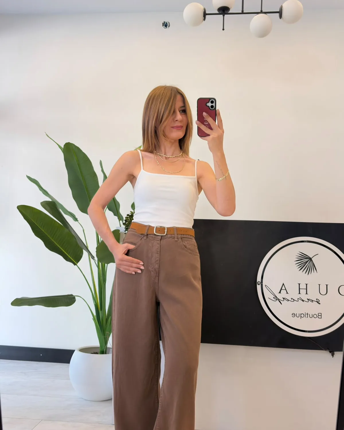 %100 Cotton Tencel Jean Kahverengi ( BİR BEDEN KÜÇÜK TERCİH EDİNİZ)