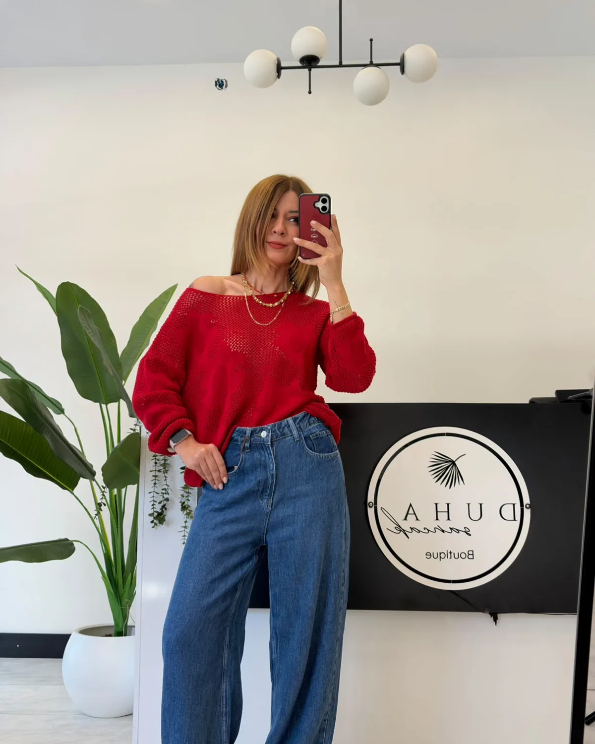%100 Cotton Tencel Jean Orta Mavi