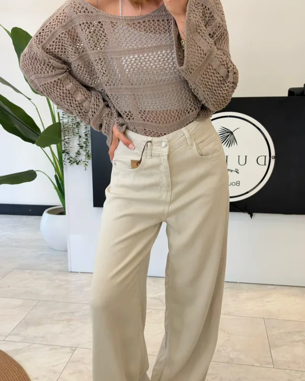 %100 Cotton Tencel Jean Bej ( ARA BEDENSENİZ BİR BEDEN KÜÇÜK TERCİH EDİNİZ)