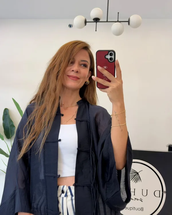 İp Bağcıklı Gömlek 