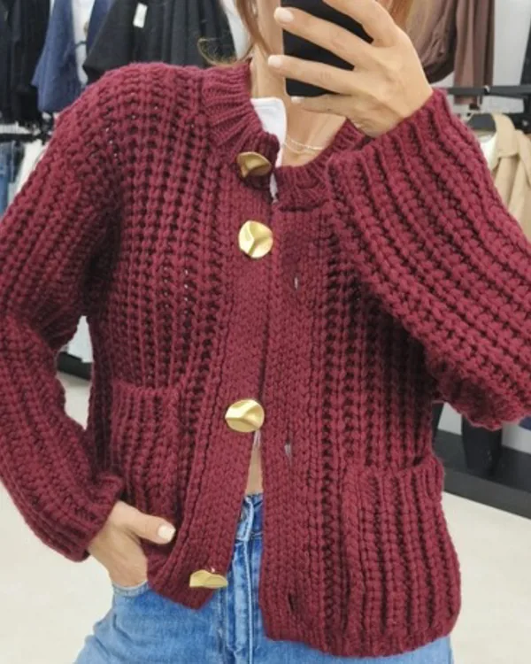 Hırka Bordo Std
