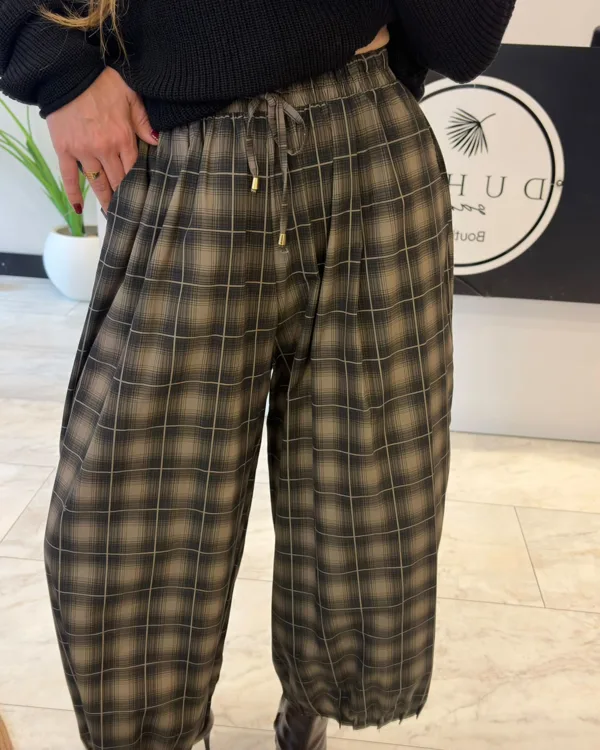 Ekose Balon Pantolon 