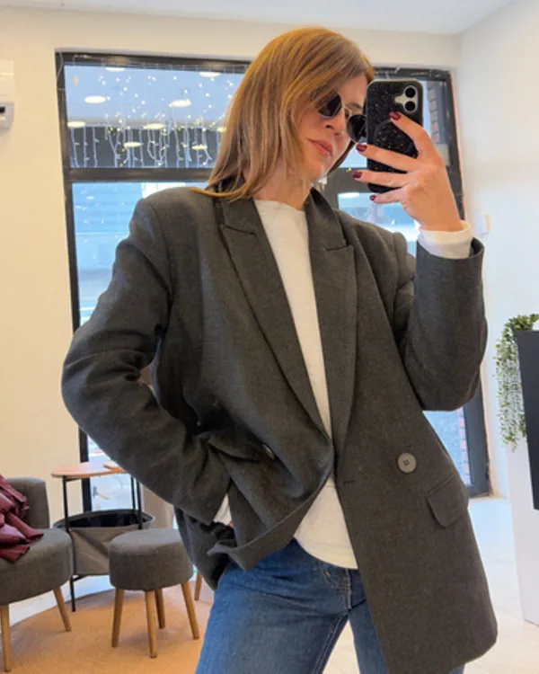 Antrasit blazer ceket